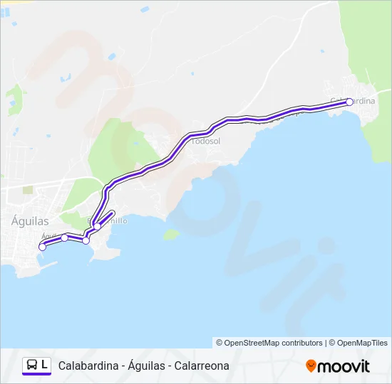 L Bus Line Map