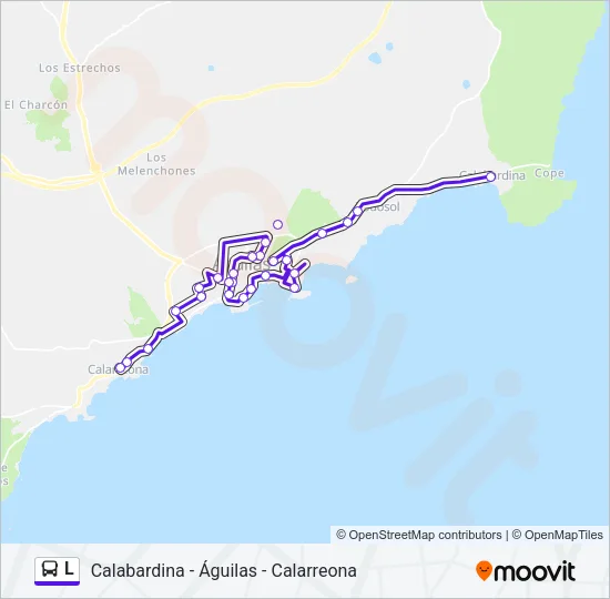 L Bus Line Map