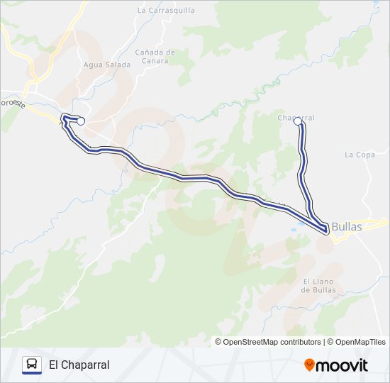 Mapa de 04 CEHEGÍN de autobús