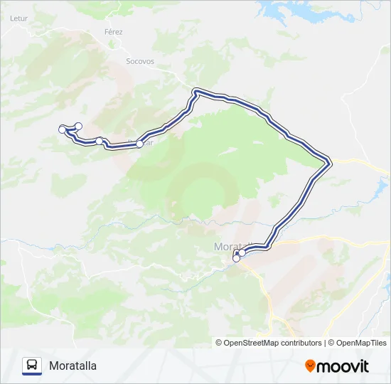 01 MORATALLA Bus Line Map