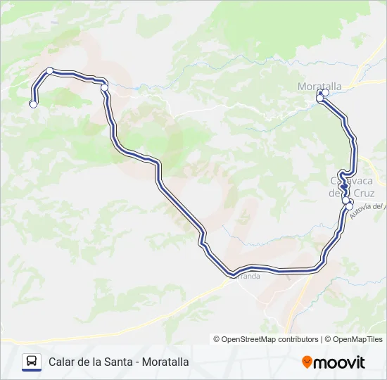 02 MORATALLA Bus Line Map