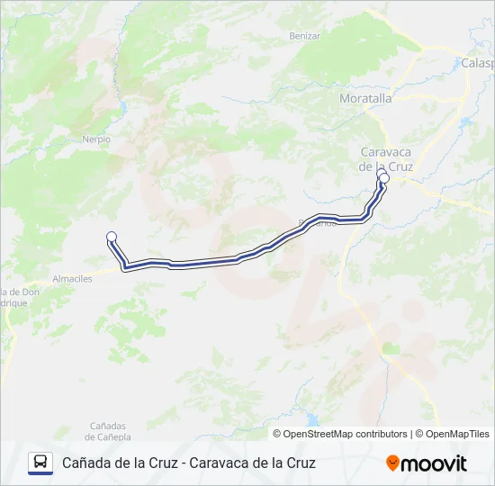 03 MORATALLA Bus Line Map