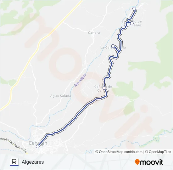 02 CEHEGÍN Bus Line Map