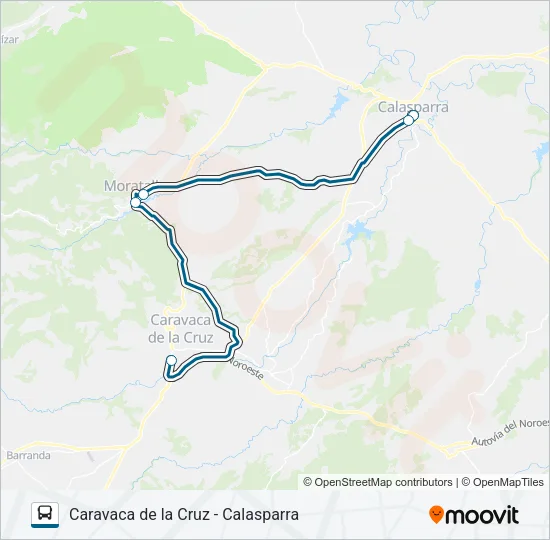MUR-025-2 Bus Line Map