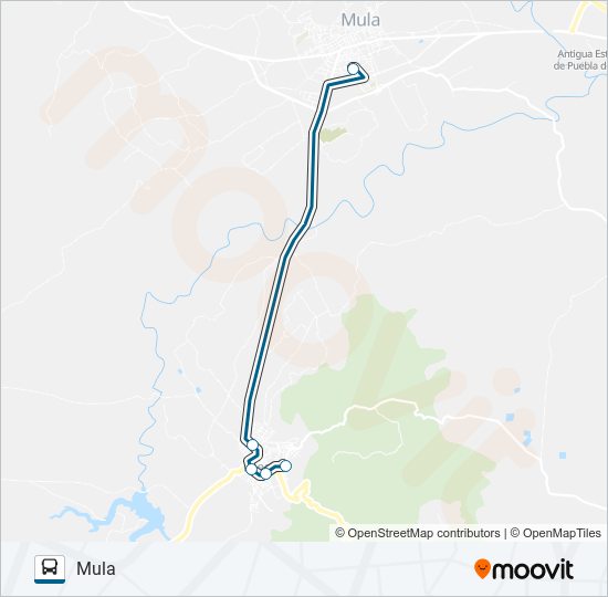 MUR-025-4 bus Line Map