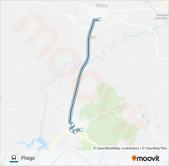 MUR-025-4 Bus Line Map