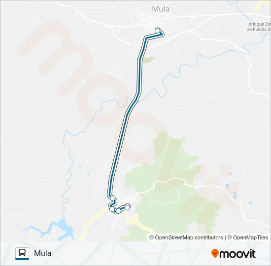 MUR-025-4 Bus Line Map