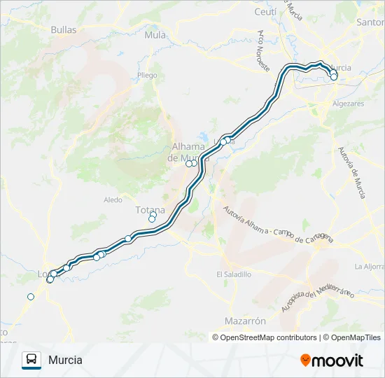 MUR-043-1 Bus Line Map