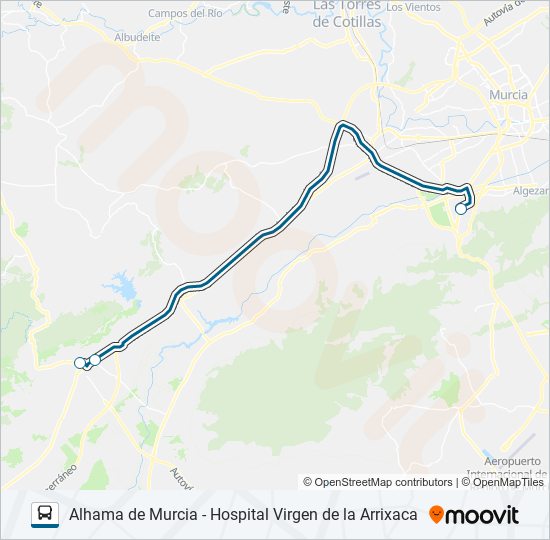 MUR-043-2 bus Mapa de línia