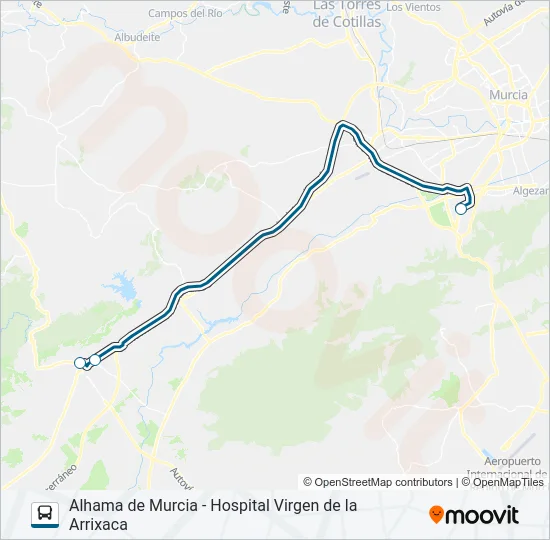 MUR-043-2 Bus Line Map