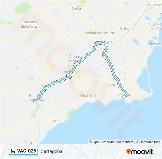 VAC-025 Bus Line Map