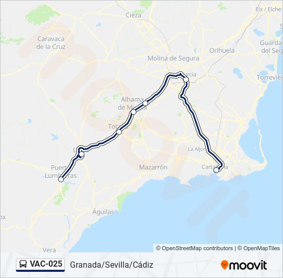 VAC-025 bus Line Map