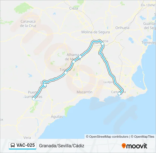 VAC-025 Bus Line Map