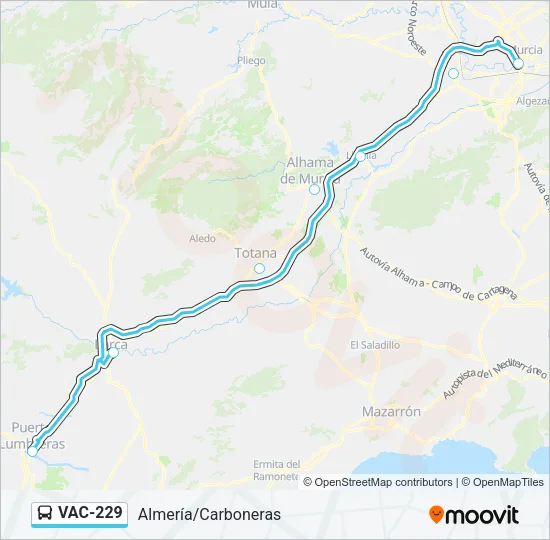 VAC-229 Bus Line Map