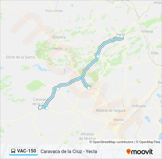 VAC-150 Bus Line Map
