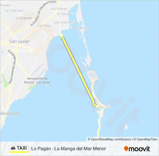 TAXI Ferry Line Map