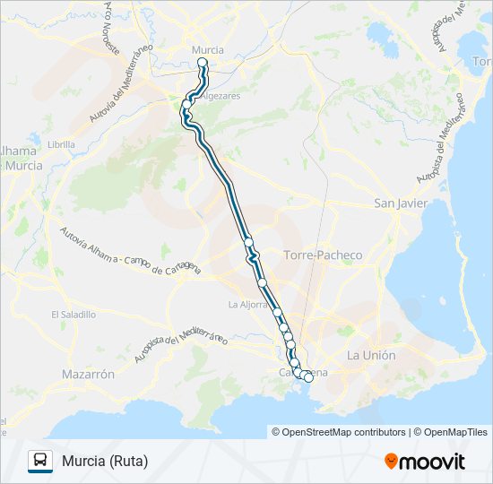 MUR-083-1 bus Line Map