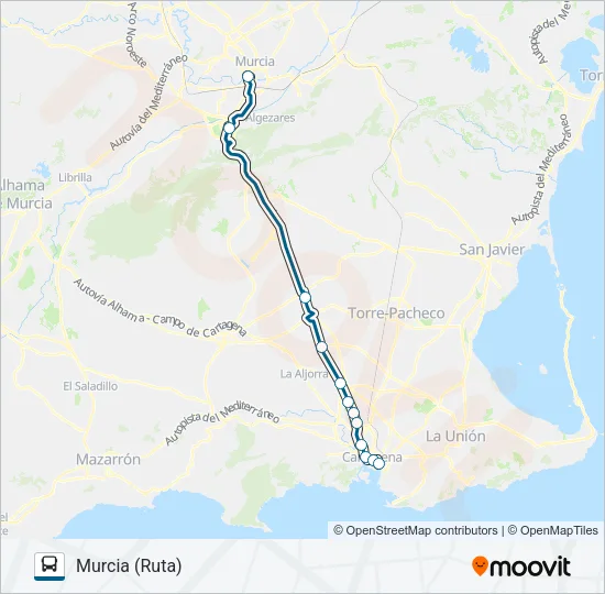 MUR-083-1 Bus Line Map