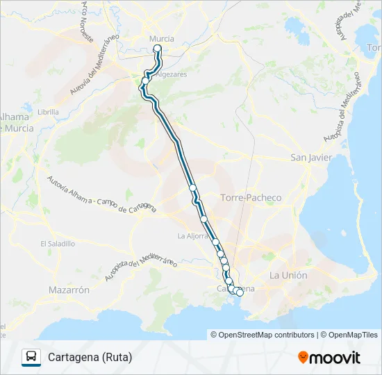 MUR-083-1 Bus Line Map