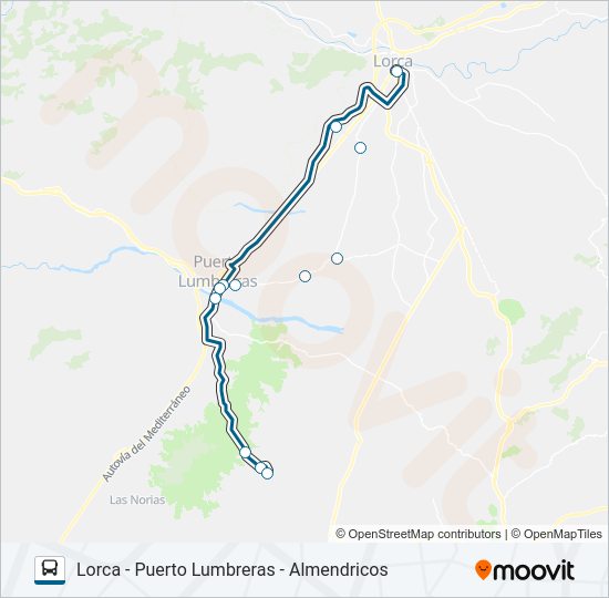 MUR-026-3 bus Mapa de línia