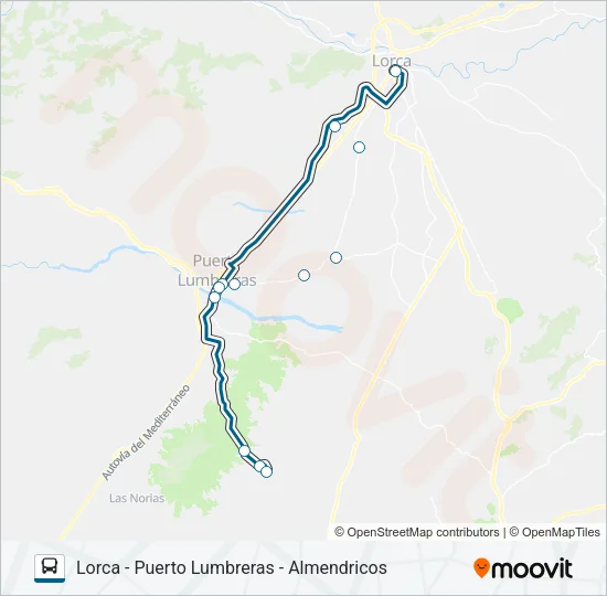 MUR-026-3 Bus Line Map