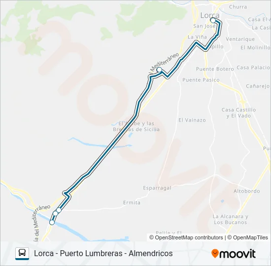 MUR-026-3 Bus Line Map