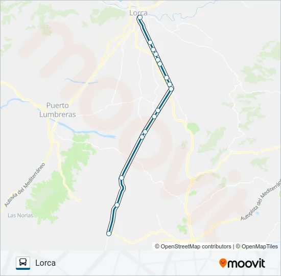MUR-026-4 Bus Line Map