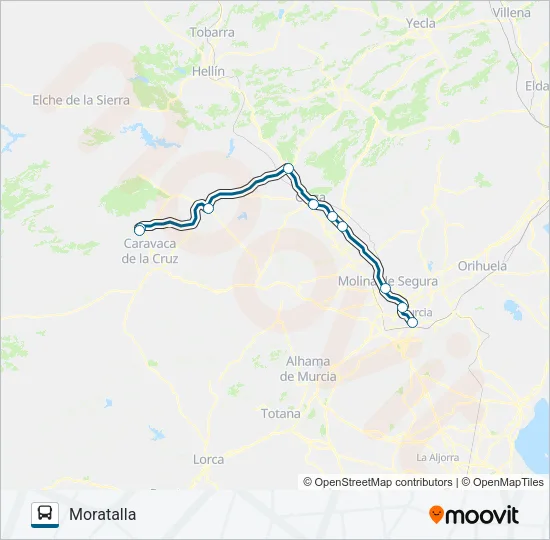 MUR-085-2 Bus Line Map