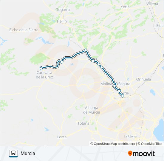 MUR-085-2 bus Mapa de línia