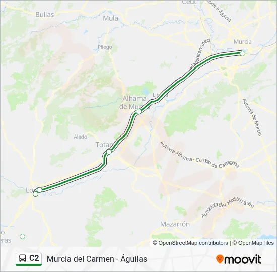 C2 Bus Line Map