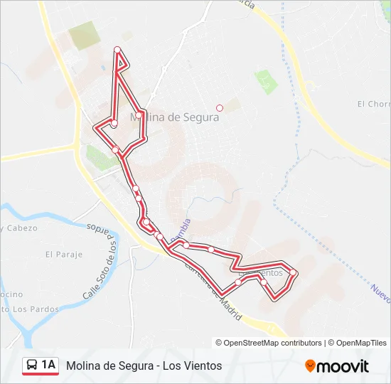 1A Bus Line Map
