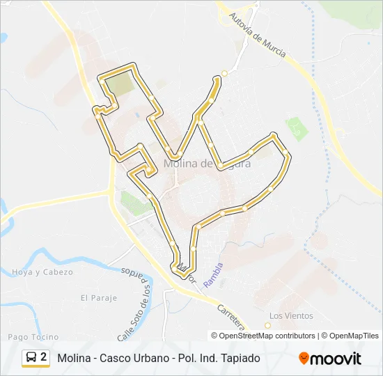 2 Bus Line Map