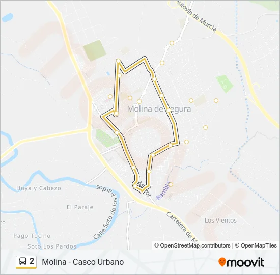 2 Bus Line Map