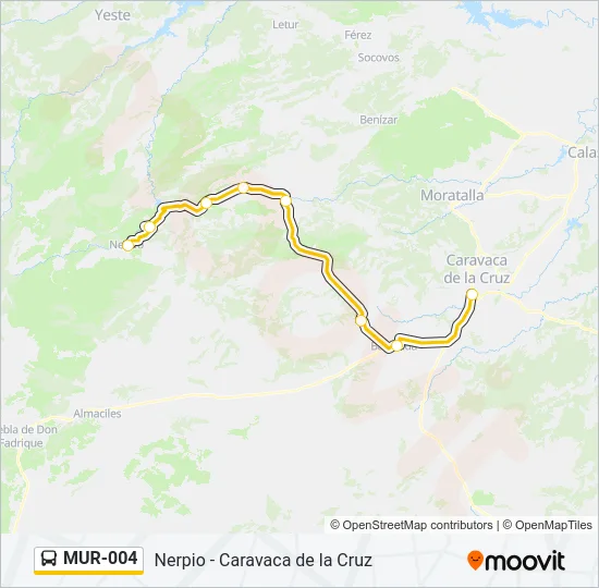 MUR-004 Bus Line Map