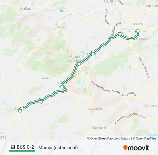 BUS C-2 Bus Line Map