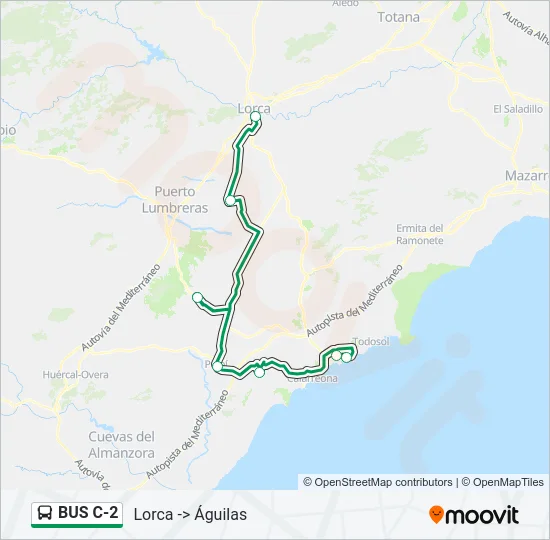 BUS C-2 Bus Line Map