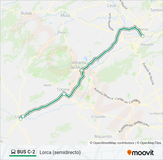 BUS C-2 Bus Line Map
