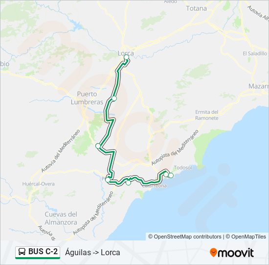 BUS C-2 bus Line Map