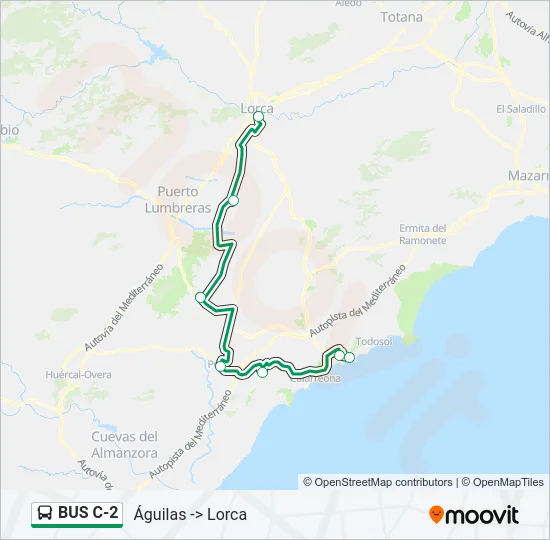 BUS C-2 Bus Line Map
