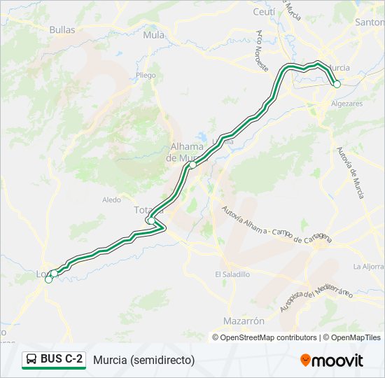 BUS C-2 bus Line Map