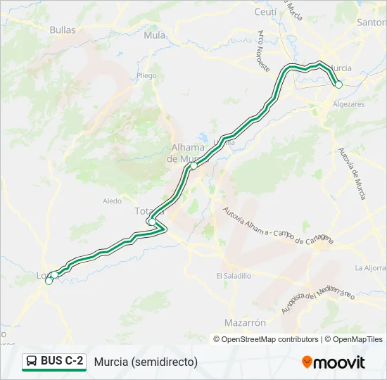 BUS C-2 Bus Line Map