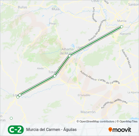 C2 Train Line Map