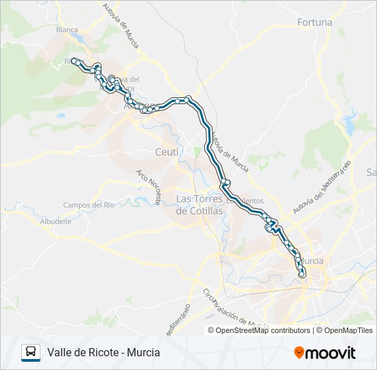 Mapa de MUR-092-1 de Bus