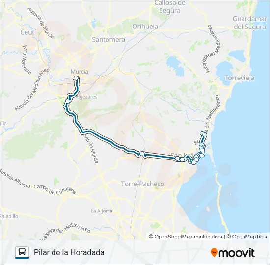 MUR-092-2 Bus Line Map