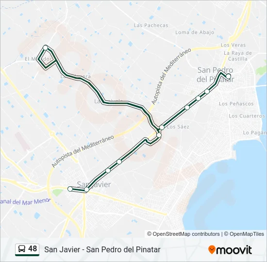 48 Bus Line Map