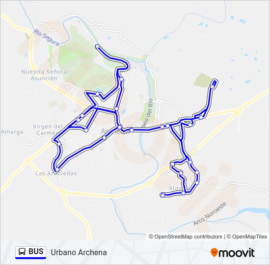 Mapa de BUS de autobús