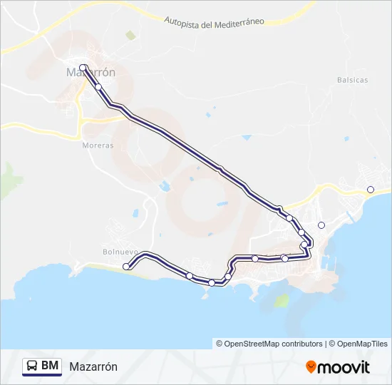 BM Bus Line Map
