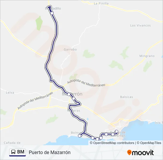 BM Bus Line Map