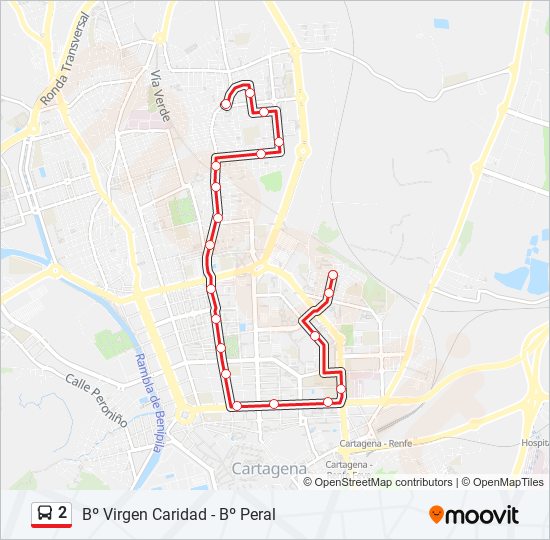 Mapa de 2 de autobús