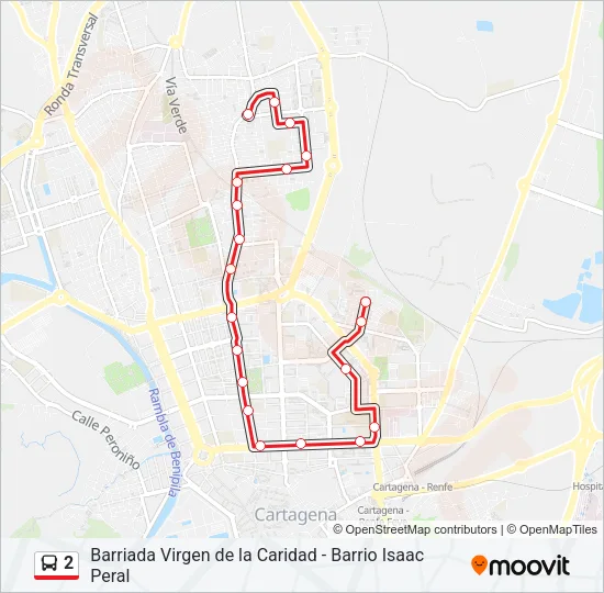 2 Bus Line Map